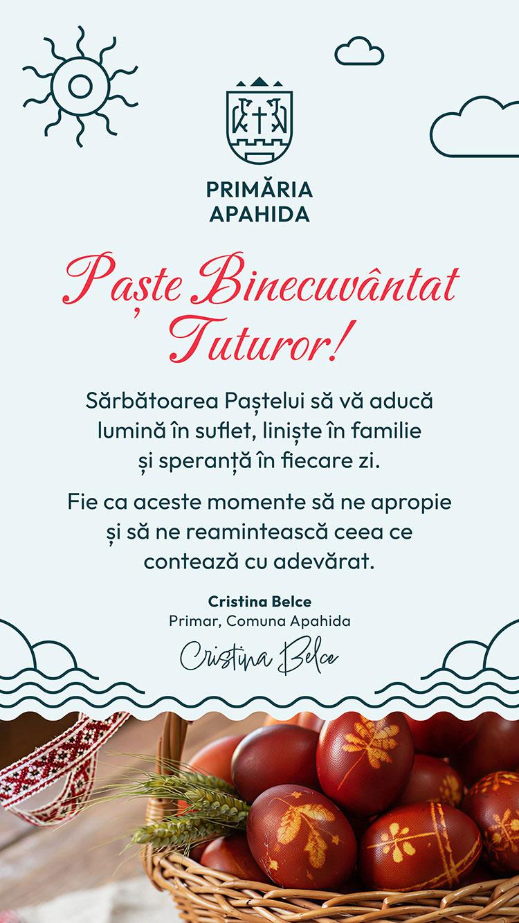 felicitare Paște 2026 PA