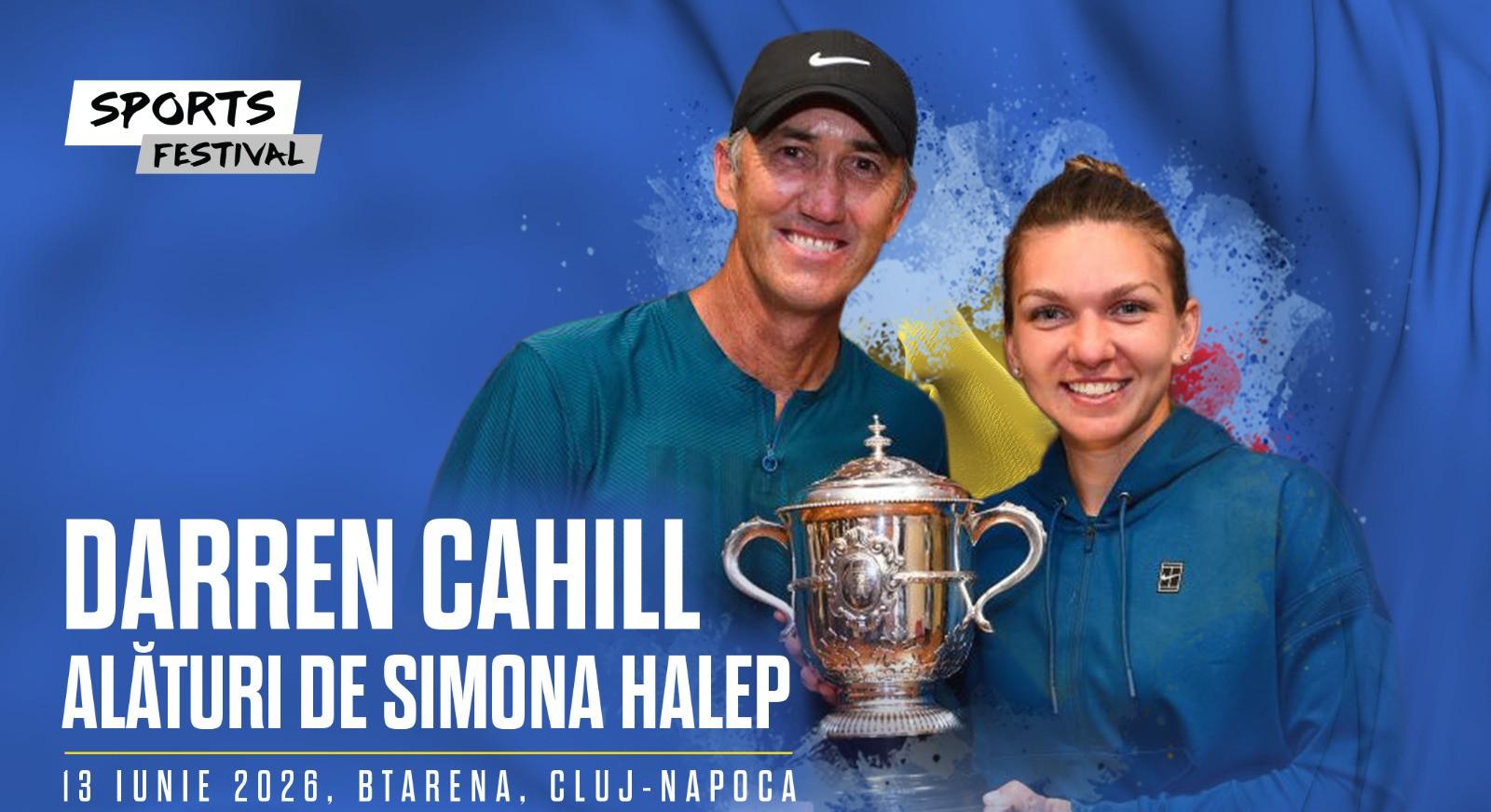 Darren Cahill, invitat special la evenimentul oficial de retragere al Simonei Halep de la BT Arena