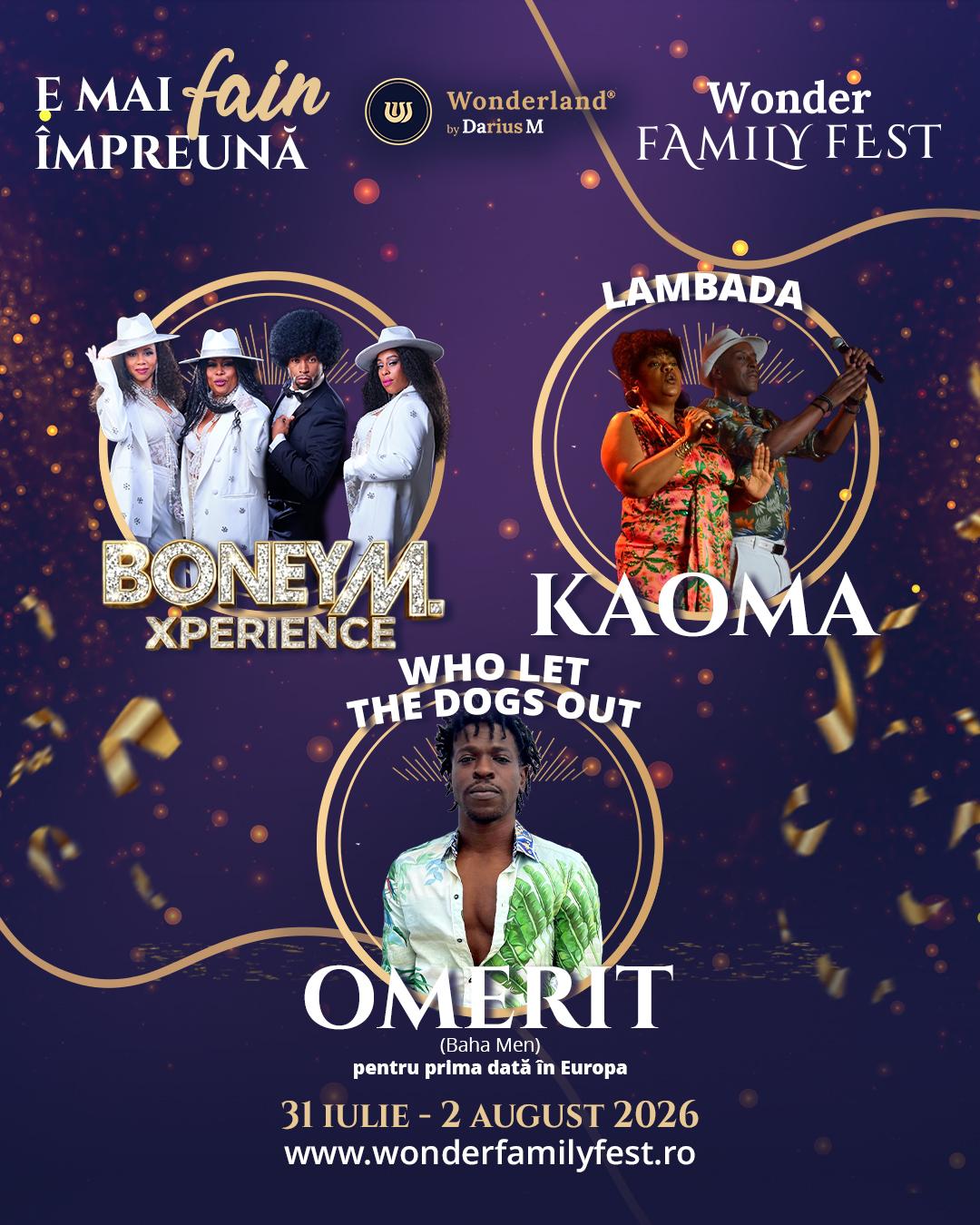 WONDER FAMILY FEST 2026: Line-up internațional la cea de-a treia ediție a celui mai complex festival de familii din România 