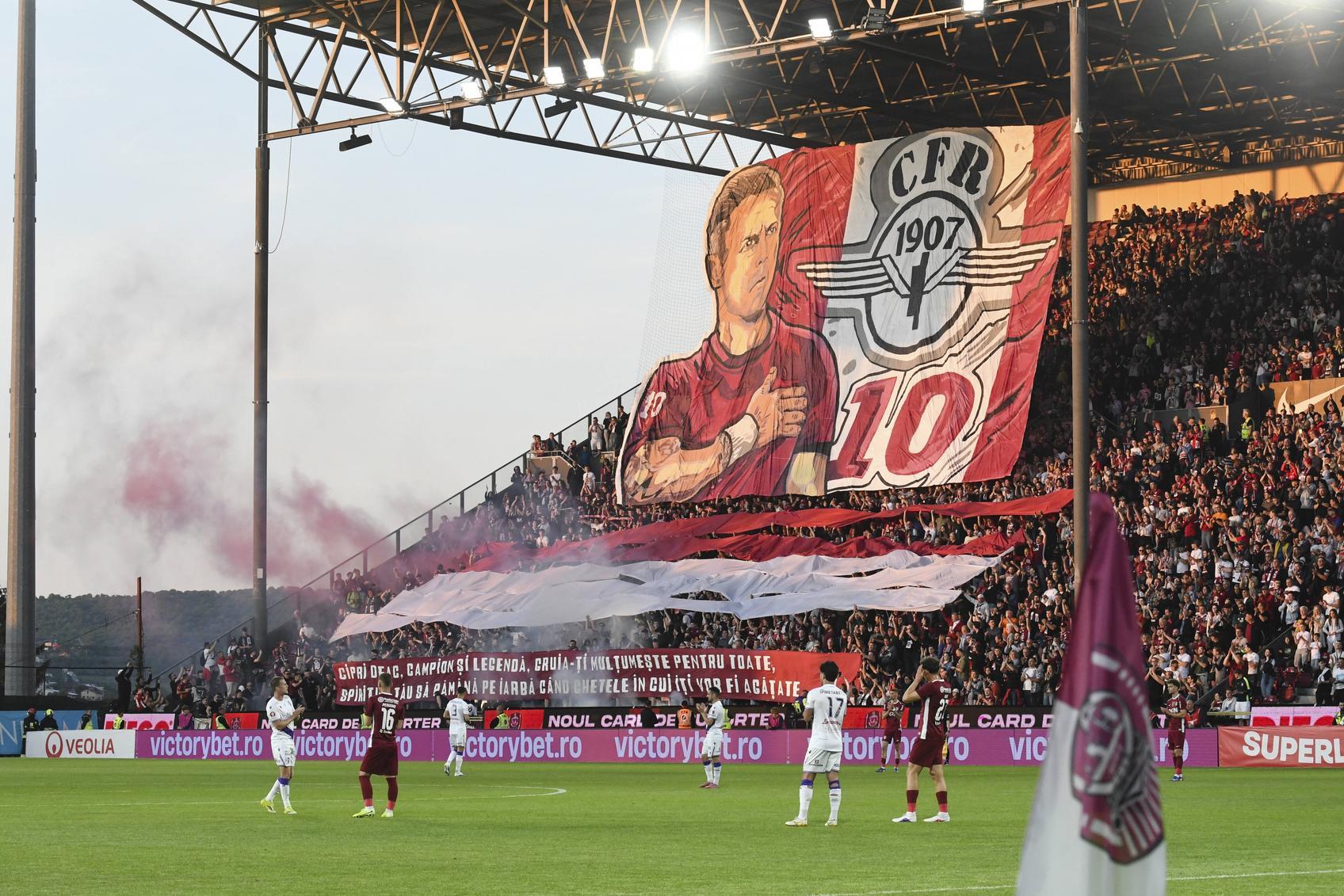 CFR Cluj a remizat cu FC Argeș, la ultimul meci din carieră a lui Ciprian Deac