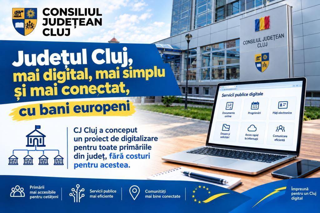 Consiliul Județean are un proiect de digitalizare pentru toate primăriile din județ, fără costuri pentru acestea
