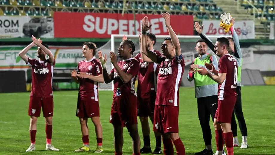 CFR Cluj învinge dramatic pe FC Argeş și nu renunță la titlu