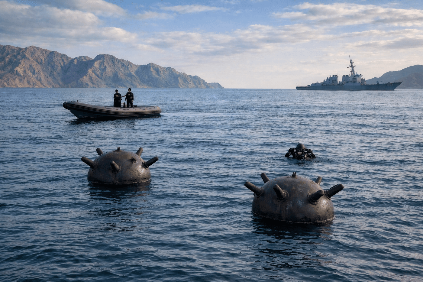 Operaţiunile de deminare a Strâmtorii Ormuz vor dura până la şase luni