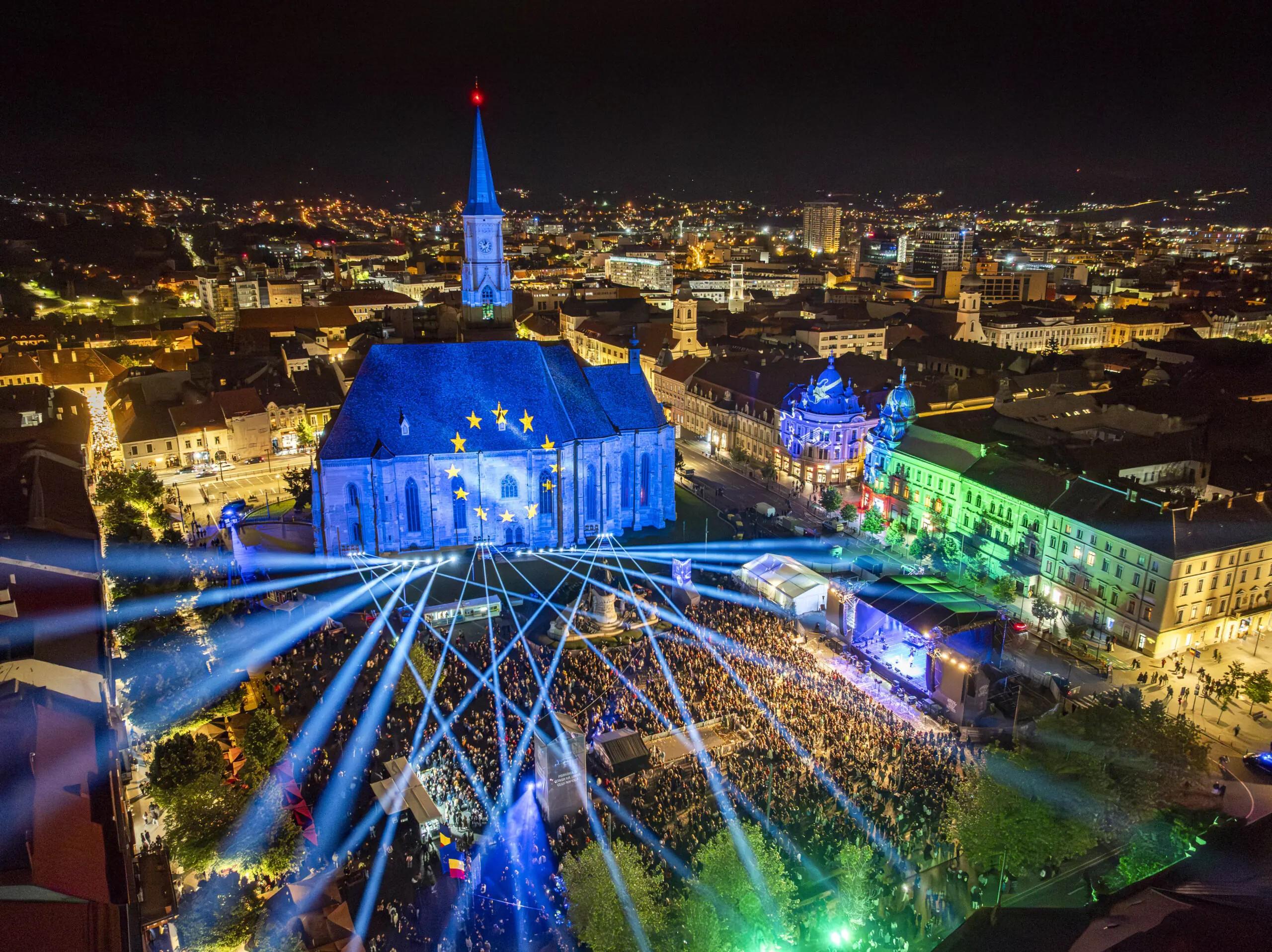 Spectacol grandios de drone și lumini la Zilele Clujului